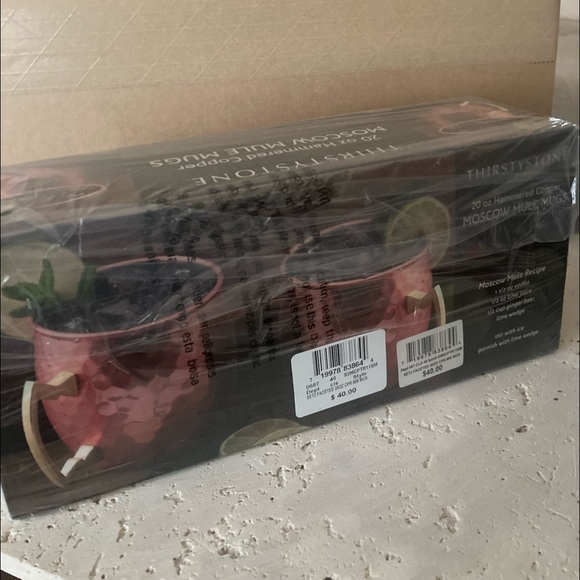 Thirstystone by Cambridge Hammered Moscow Mule Mugs - Picture 3 of 5